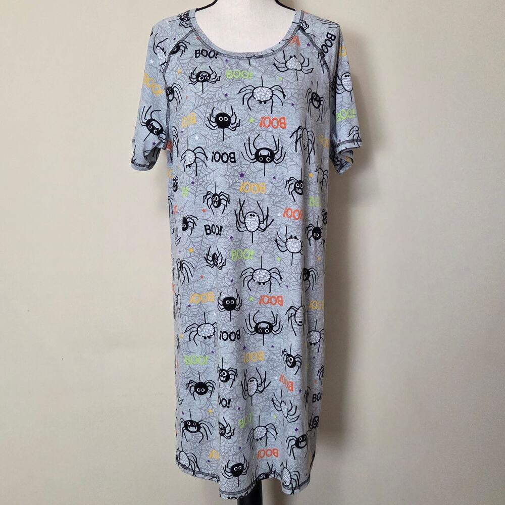 NWOT Way To Celebrate Halloween L/XL Sleepwear Nightgown Short Raglan Sleeve